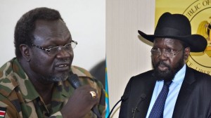 Salva Kiir and Riek Machar