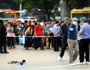 six injured in knife attack in china