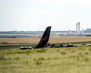 Ukraine military plane shot down
