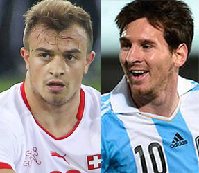 Xherdan Shaqiri and messi