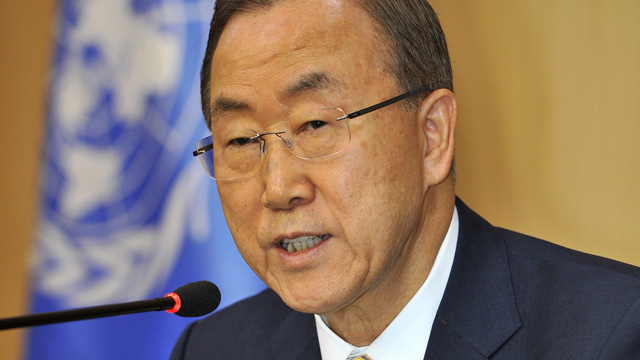 UN secretary general Ban Ki-moon