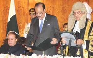 nasirul mulk took oath as cj supreme court of pakistan