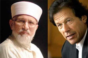 Imran Khan and Tahirul Qadri