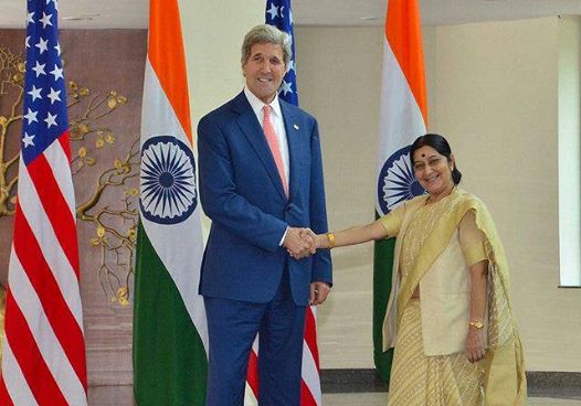 kerry and sushma swaraj