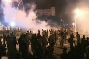 protesters in red zone islamabad