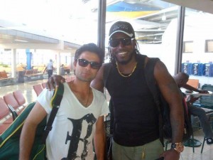 Chris Gayle and Ahmad Shehzad